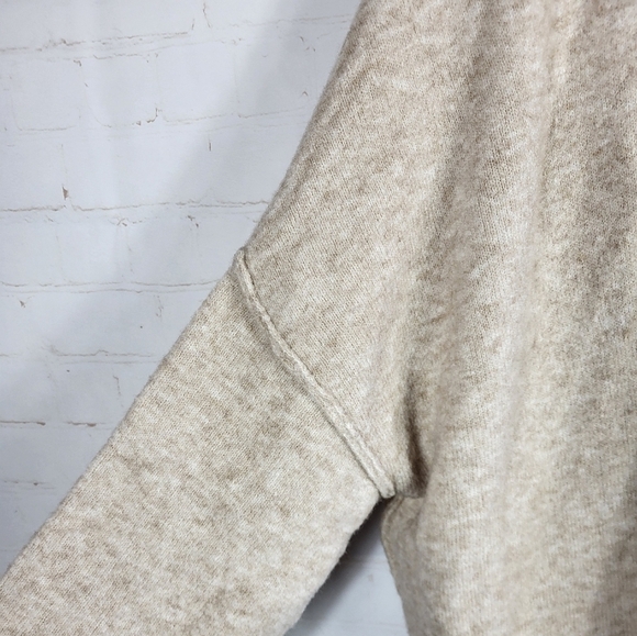 ATM Anthony Thomas Melillo Wool Blend Oversized Slouchy Cardigan Oatmeal Large - Picture 7 of 16